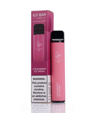 ElfBar 1500 Pod - Strawberry Ice Cream 5% Одноразовая Подсистема (50 мг)