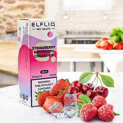 Strawberry Raspberry Cherry Ice - ELFLIQ (50 мг | 30 мл)