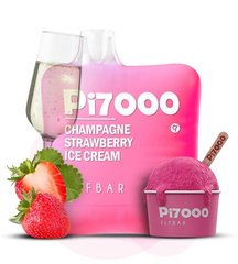 Elfbar PI7000 Pod - Champagne Strawberry Ice Cream 5% Одноразовая Подсистема (50 мг)