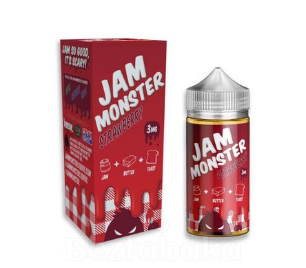 Strawberry | Тост з Олією і Полуничним джемом - Jam Monster (100 мл)
