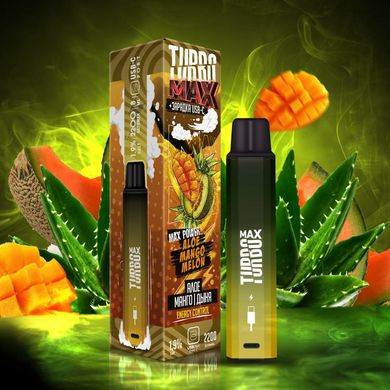 Aloe Mango Melon 5% - Turbo 2200 Type-C Pod 8 ml Одноразова Подсистема