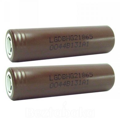 2 х Аккумулятор 18650 LG HG2 3000mAh (30 A) (Оригинал) высокотоковый (для боксмодов / мехмодов)